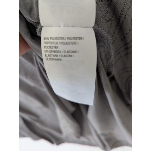 Susan Graver Liquid Knits Gray Beaded Paisley Top Womens‎ Size 1X Flare Sleeves - Picture 6 of 8